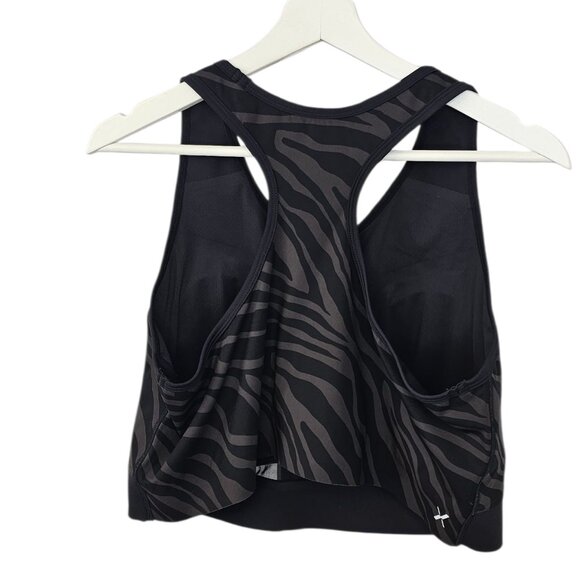 Knix Momenta Racerback Sports Bra, Zebra, Wireless, XXXXL+ Fits 44D,DD, DDD - Picture 5 of 9